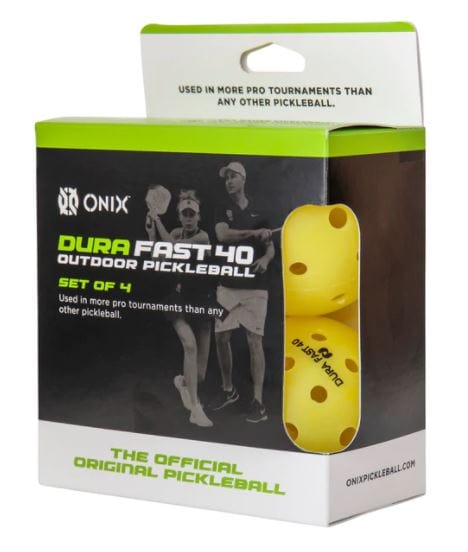Onix DuraFast-40 (4x) Pickleballs