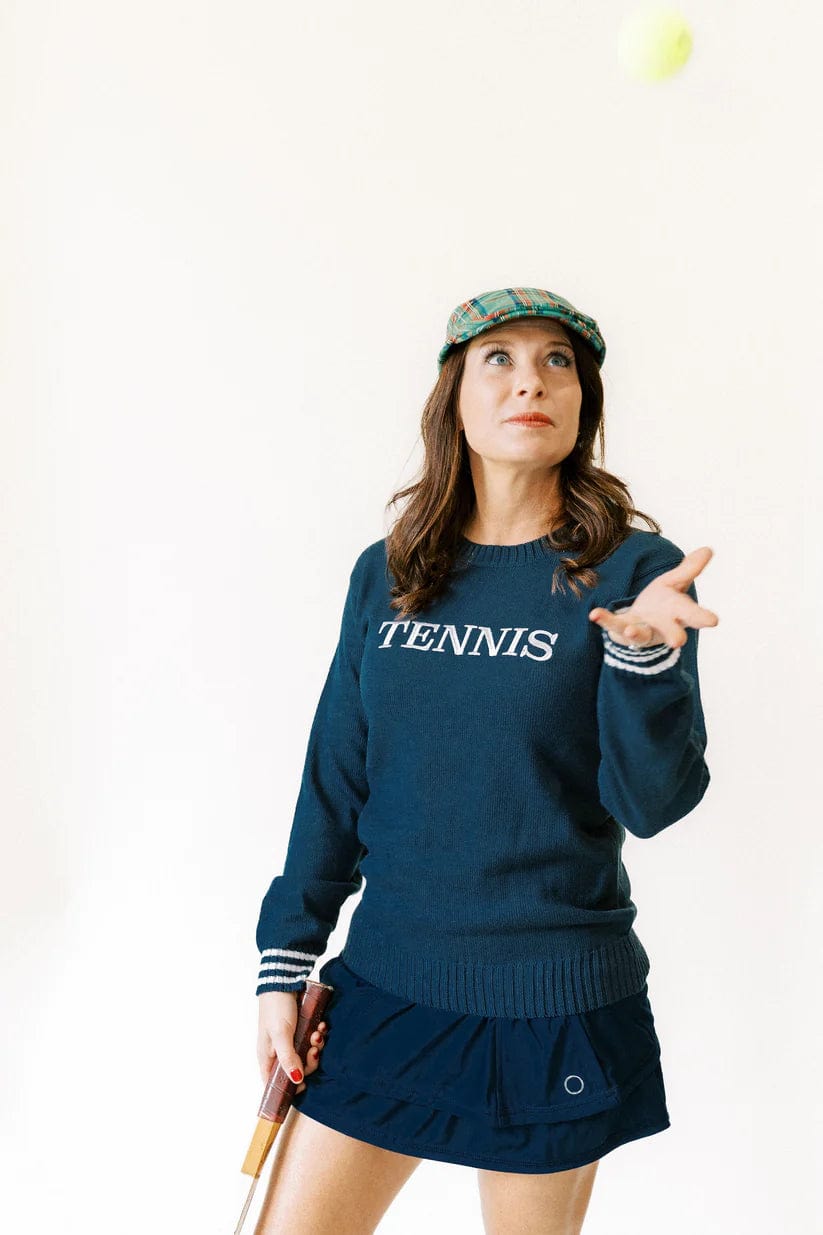 Bubble Women's Knit Tennis Sweater Women's Clothing
