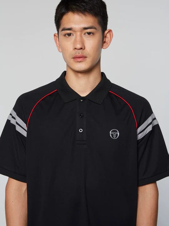 Sergio Tacchini Men's Ascot Tennis Polo Shirt Men's Clothing