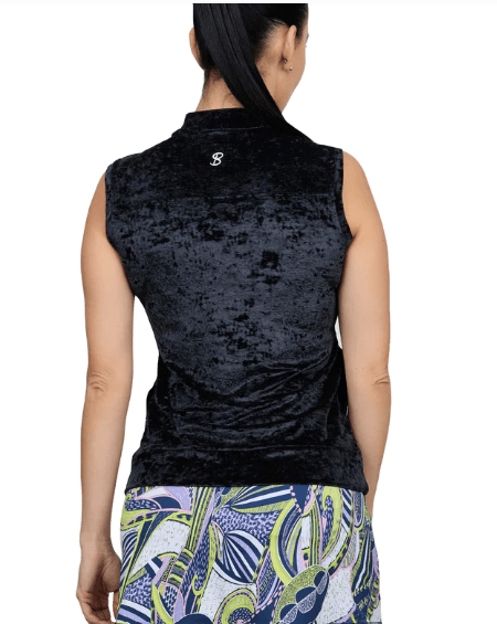 Sofibella Crushed Velvet Tennis Vest Women's Clothing