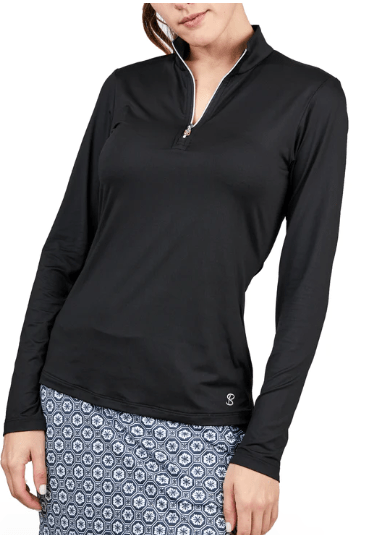 Sofibella Tennis Long Sleeve- UV Feather Women's Clothing