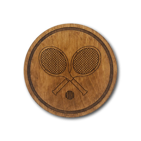 Racquet Inc. Premium Wood Drink Coasters (6-Pack)-Pickleball and Tennis Gifts
