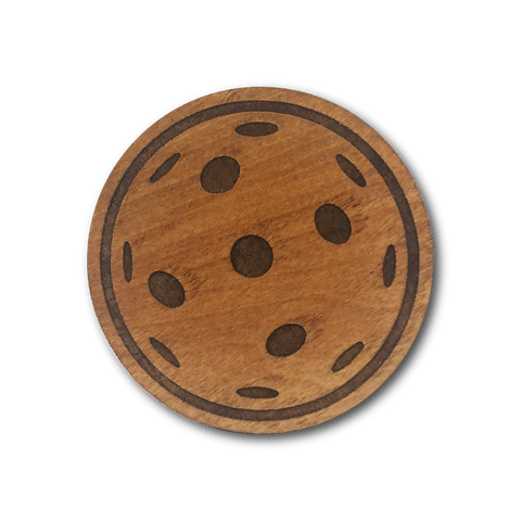 Racquet Inc. Premium Wood Drink Coasters (6-Pack)-Pickleball and Tennis Gifts
