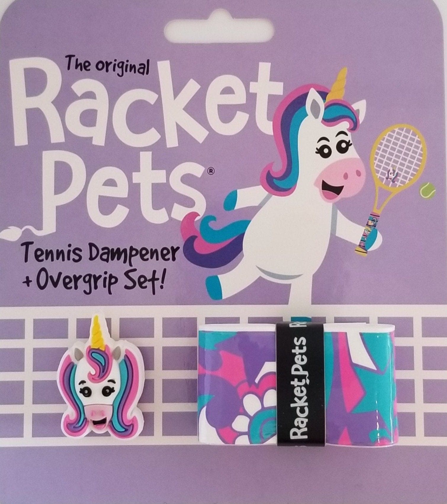 Racket Pets Unicorn Overgrip & Dampener Set Tennis Overgrip