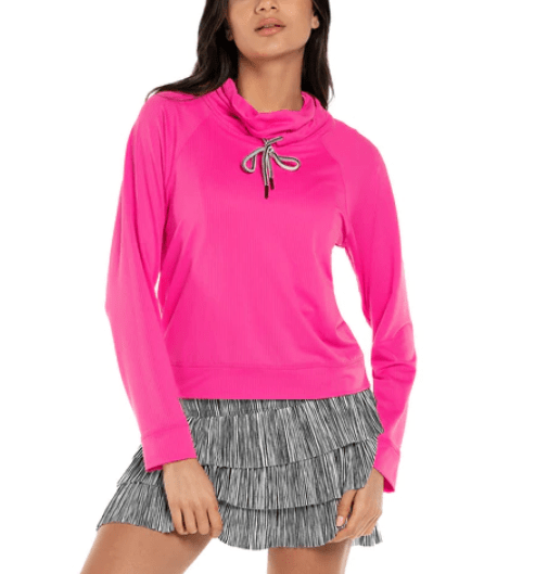 Women's Lucky in Love High Neck Pullover Long Sleeve Women's Clothing