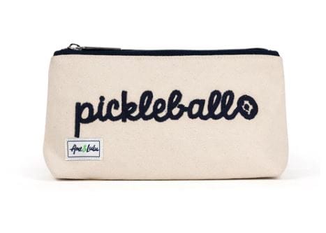 Ame & LuLu Canvas Brush It Off Cosmetic Case Tennis Bags