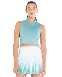 Women's K Swiss Long Game Crop Tennis Tank Top Women's K Swiss Long Game Crop Tennis Tank Top