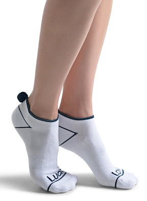 Women's Lucky in Love Pom Low Cut Socks