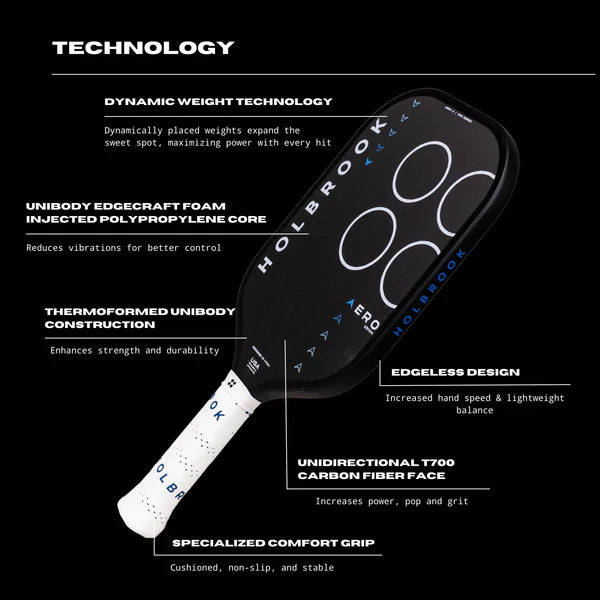 Holbrook Pro Aero X (Hybrid) Pickleball Paddle Pickleball Paddles 