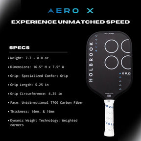 Holbrook Pro Aero X (Hybrid) Pickleball Paddle Pickleball Paddles 