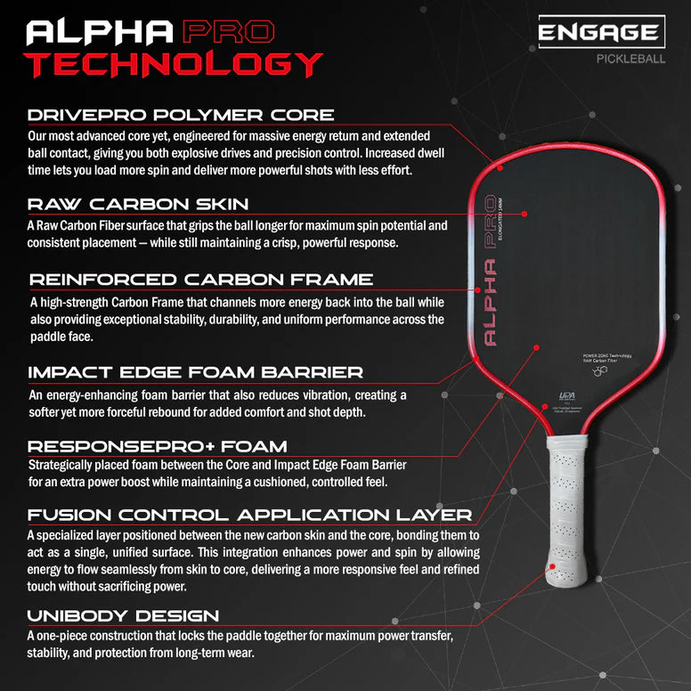 Engage Alpha Pro Pickleball Paddle
