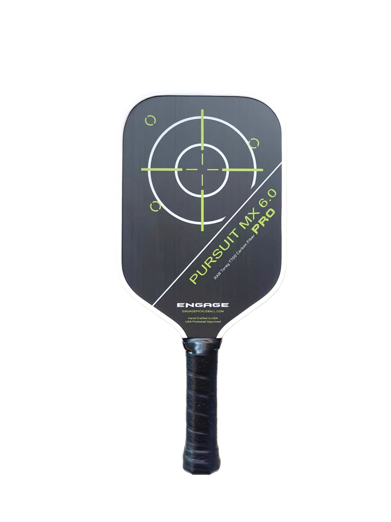 Engage Pursuit Pro MX 6.0 Raw T700 Carbon Fiber Pickleball Paddle Pickleball Paddles 