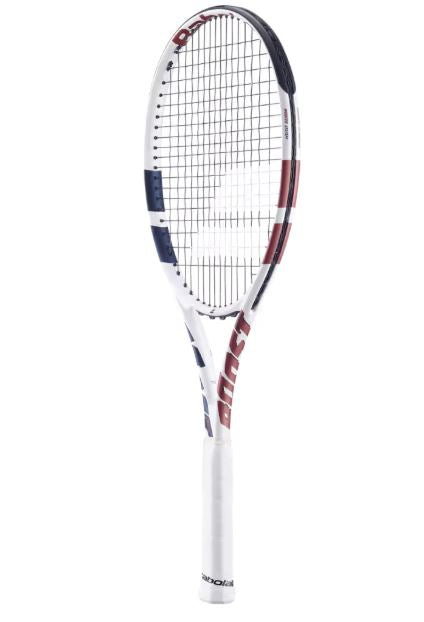 Babolst Boost Drive White (Strung) Tennis Racquet
