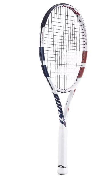 Babolst Boost Drive White (Strung) Tennis Racquet