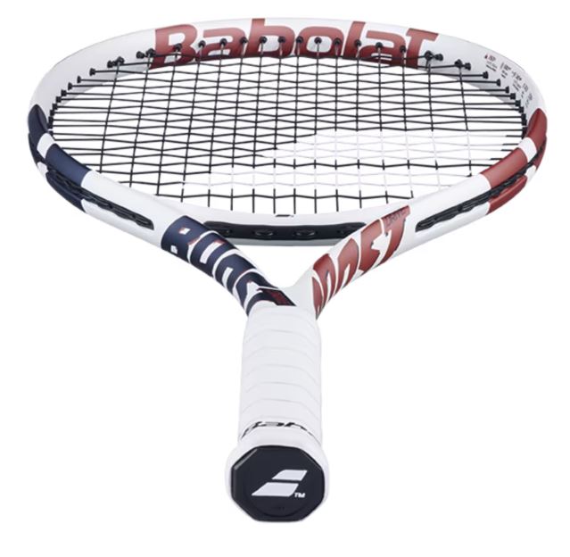 Babolst Boost Drive White (Strung) Tennis Racquet