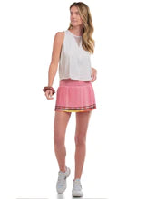 Women's Lucky In Love Long Coco Chevron Smocked Tennis Skirt