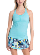 Women's Lucky In Love Triple Strap Tennis Tank