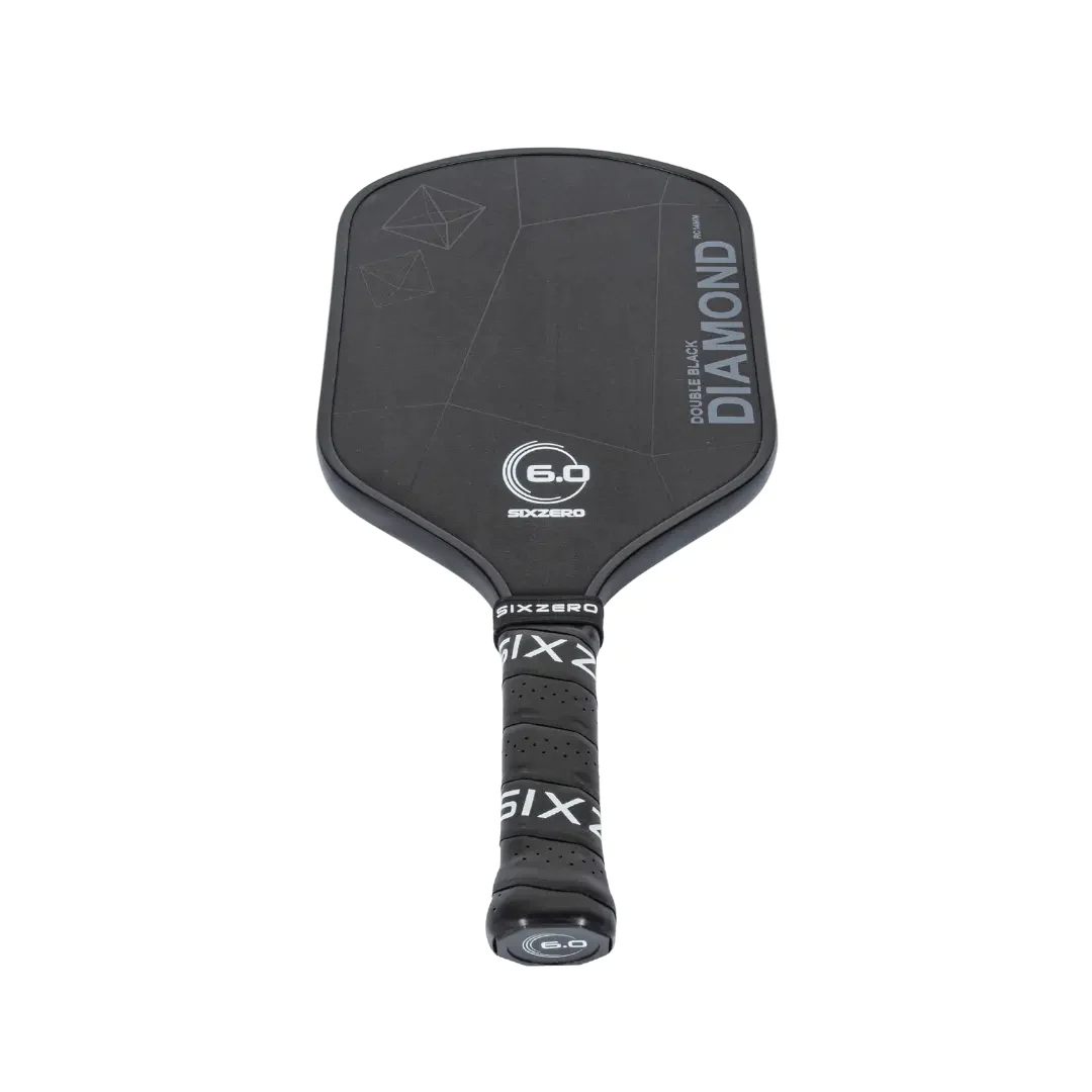 Six Zero 6.0 Double Black Diamond Control Pickleball Paddle Pickleball Paddles 