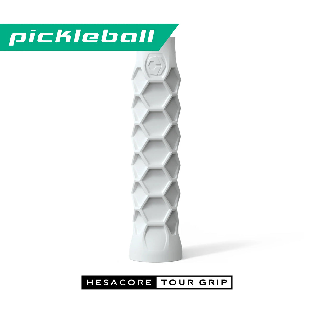 Hesacore Pickleball Tour Elongated Grip - White Pickleball Grip 