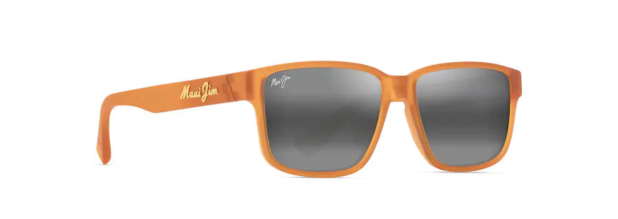 Maui Jim Kuniahi AF Sunglasses - Matte Transparent Orange Sunglasses 