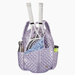Oliver Thomas Wing Woman Tennis Backpack - Lavender Metallic Tennis Bags 