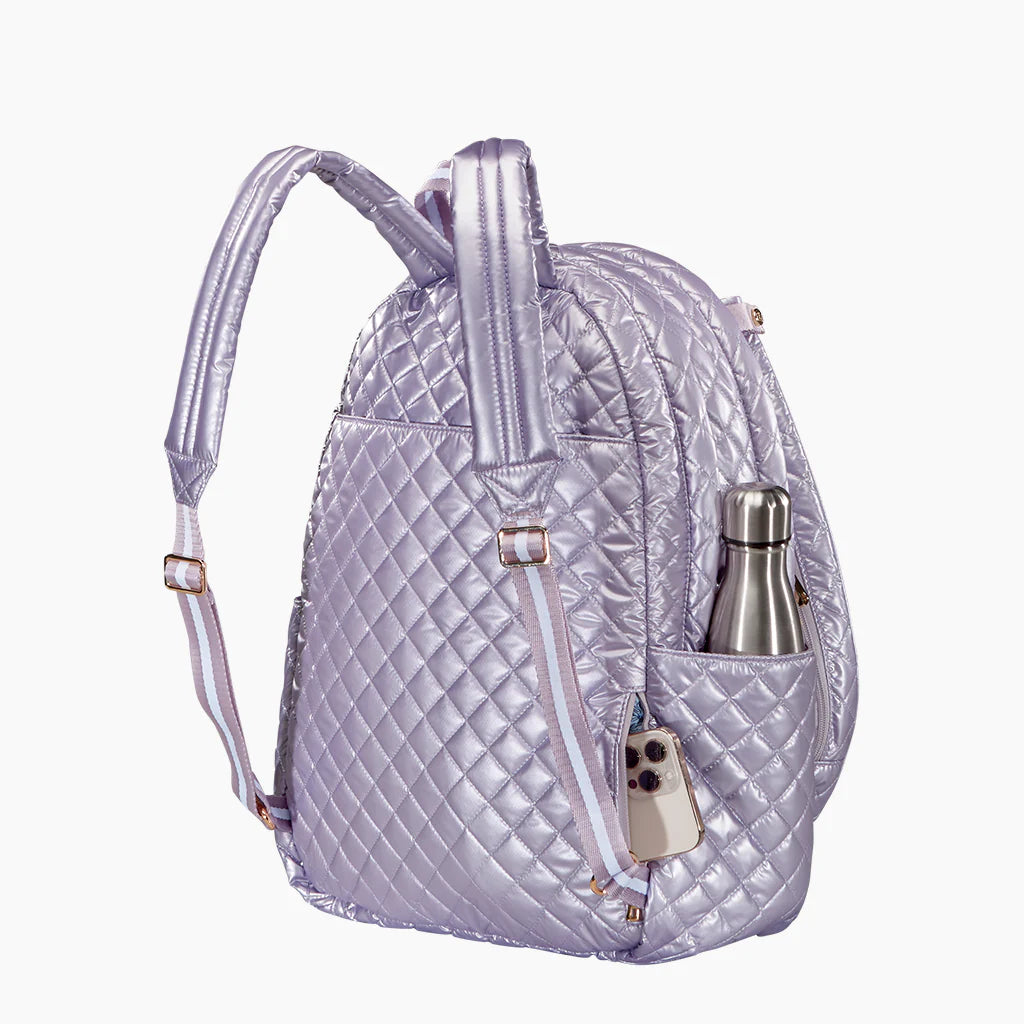 Oliver Thomas Wing Woman Tennis Backpack - Lavender Metallic Oliver Thomas Wing Woman Tennis Backpack - Lavender Metallic