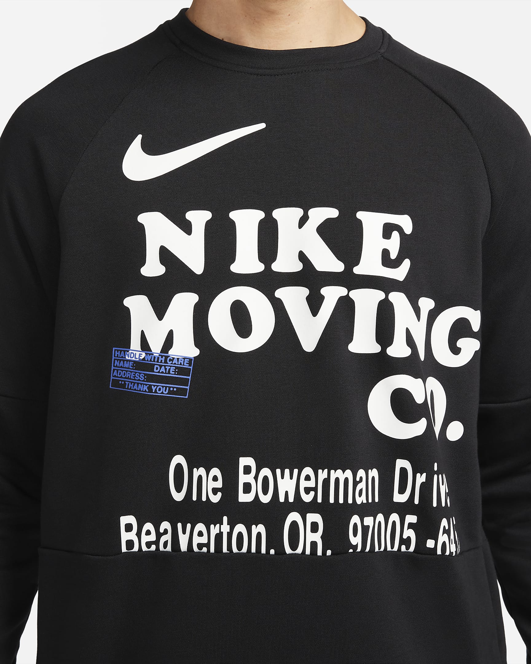 Nike Dri Fit Moving Co. Long Sleeve Sweater Men's Clothing 