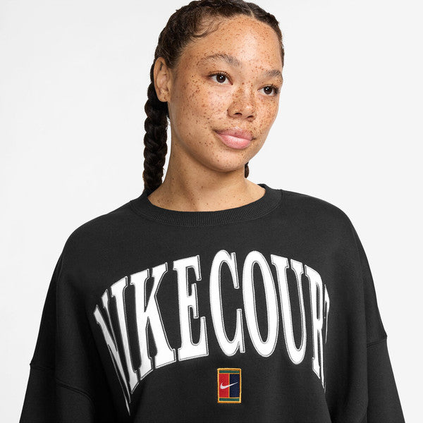 Women's Nike Court Heritage Phoenix Fleece Crew Sweater Women's Clothing 