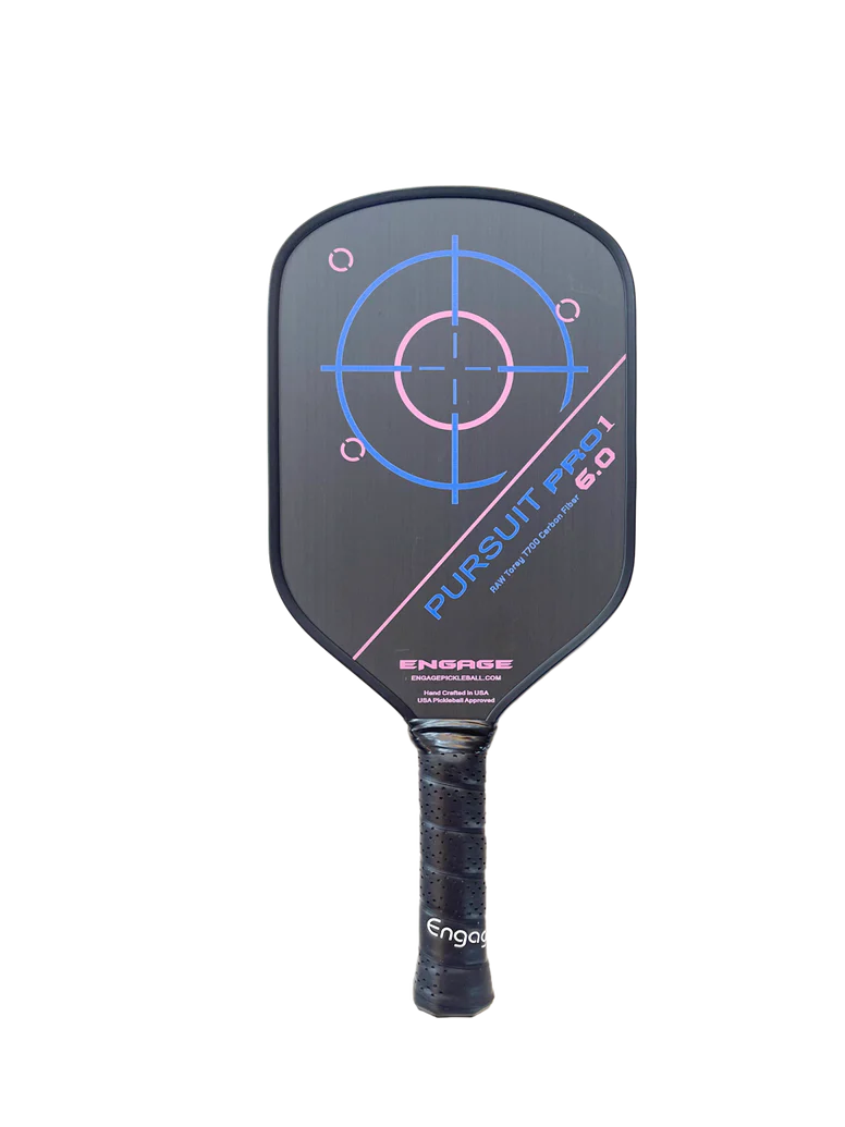 Engage Pursuit Pro1 6.0 Power Series Raw T700 Carbon Fiber Pickleball Paddle