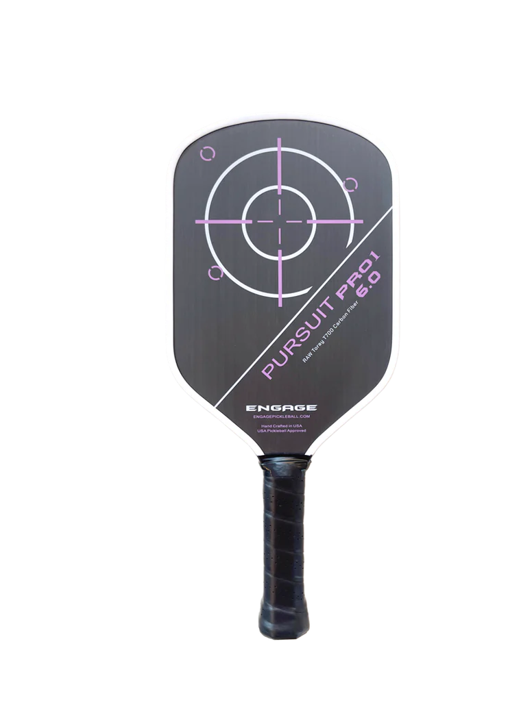 Engage Pursuit Pro1 6.0 Power Series Raw T700 Carbon Fiber Pickleball Paddle