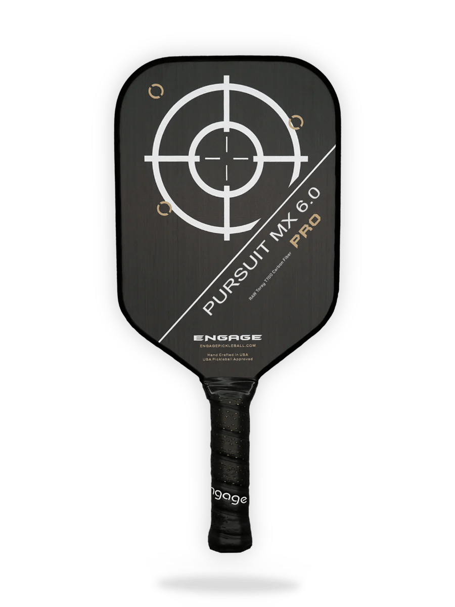 Engage Pursuit Pro MX 6.0 Raw T700 Carbon Fiber Pickleball Paddle