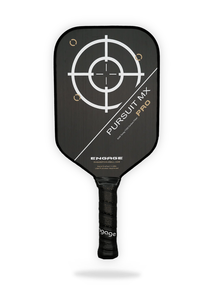 Engage Pursuit Pro MX Pickleball Paddle |Raw T700 Carbon Fiber| Standard Weight