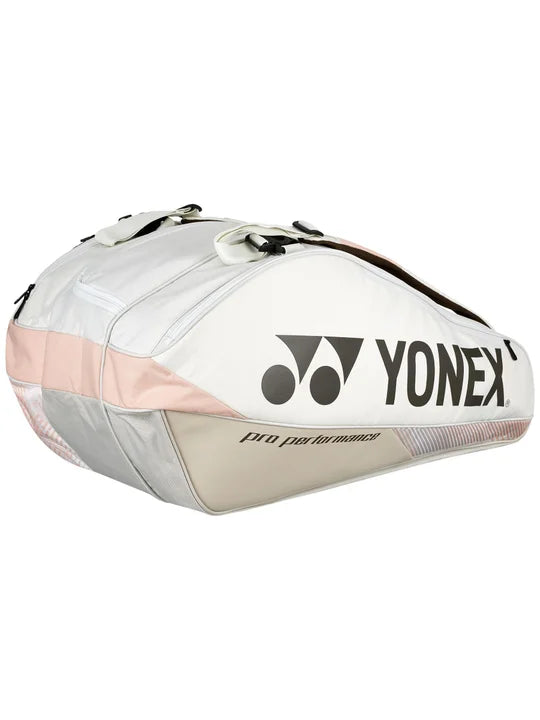 Yonex Pro Racquet Bag 9 Pack (2024) Tennis Bag - Sand Beige Tennis Bags 