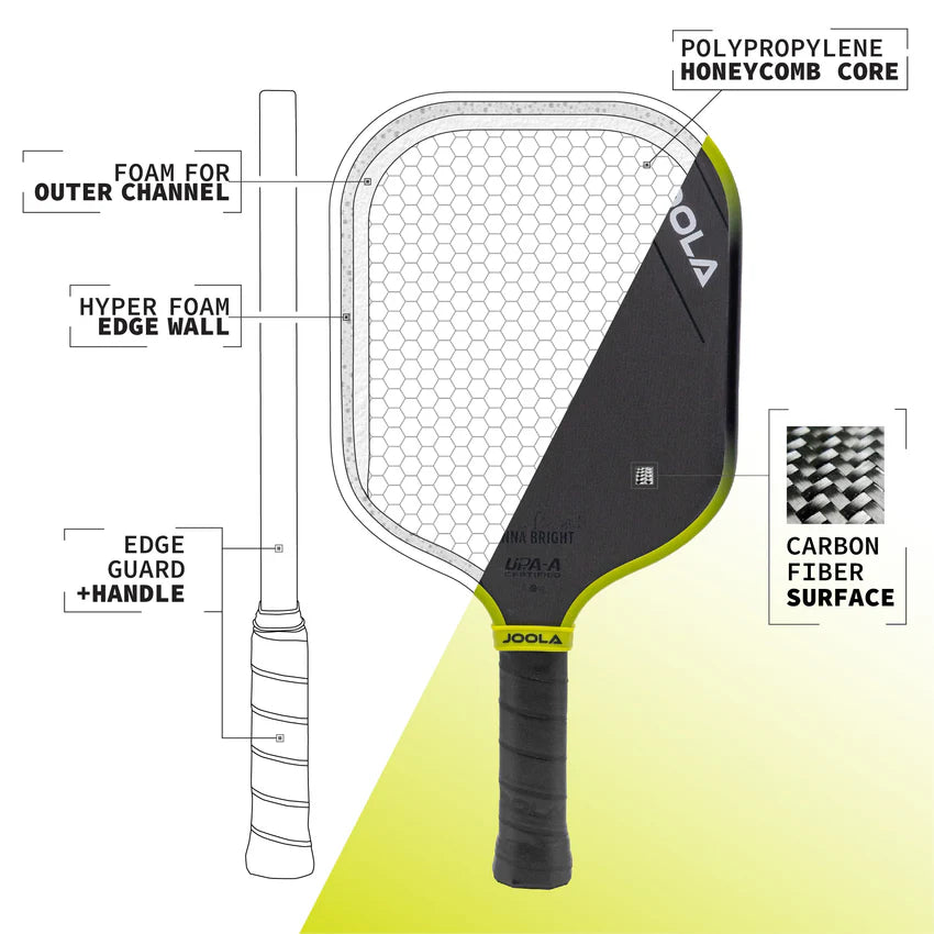 JOOLA Anna Bright Scorpeus 3S 14mm Pickleball Paddle Pickleball Paddles 