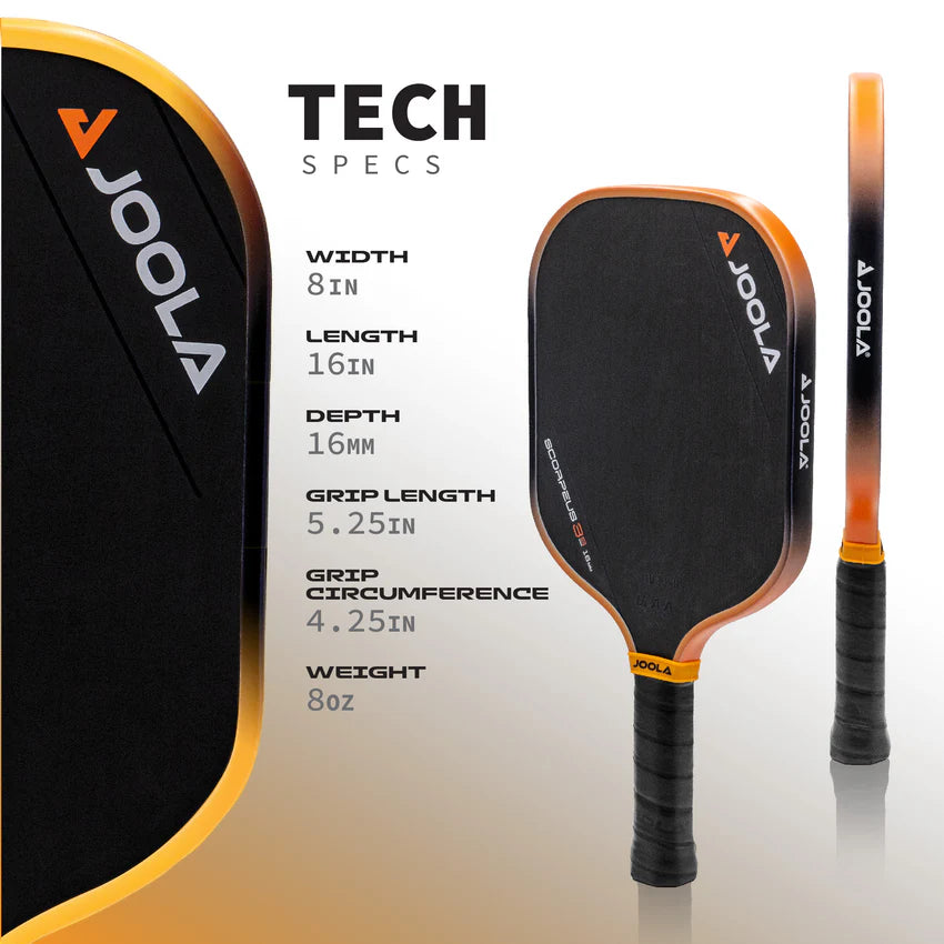 JOOLA Colin Johns Scorpeus 3S 16mm Pickleball Paddle