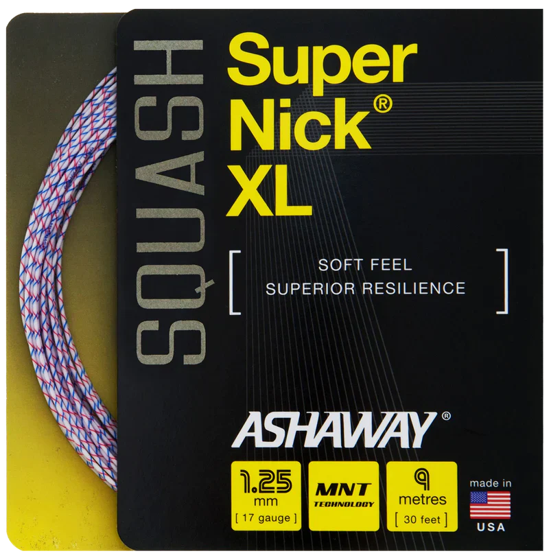 Ashaway Super Nick XL Titanium Squash String - Set  