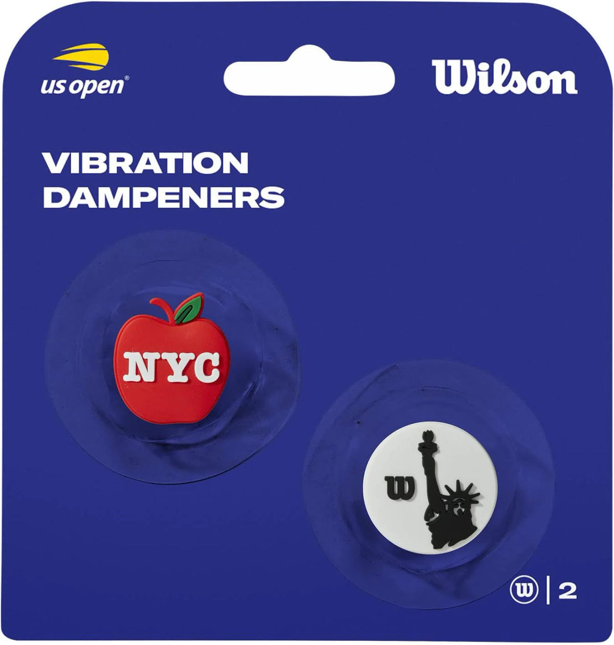 Wilson US Open (Apple/Statue) Dampener 2 Pack