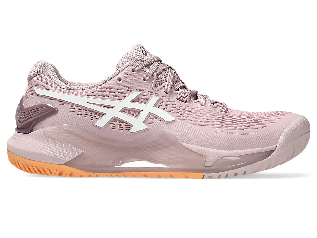 ASICS Gel Resolution 9 8.5 Watershed Rose White Women s