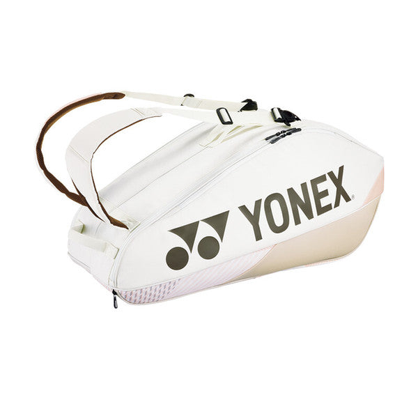 Yonex Pro Racquet 6 Pack (2024) Tennis Bag - Sand Beige Tennis Bags 