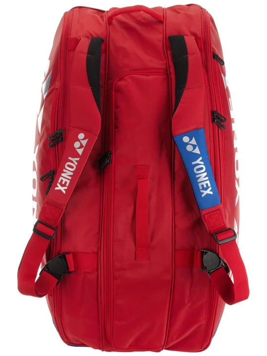 Yonex Pro Racquet Bag 9 Pack (2024) Tennis Bag - Scarlet Red Tennis Bags 