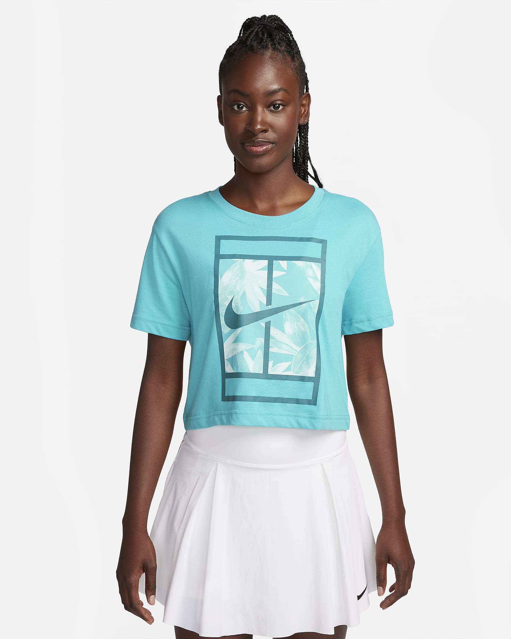 Women's Nike Dri-Fit Slam Cropped T-Shirt Women's Clothing 