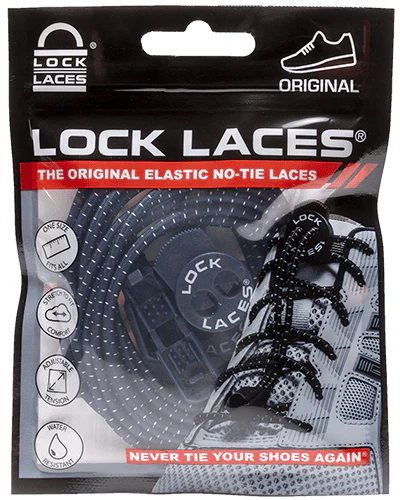 lock laces the original elastic no tie laces front view