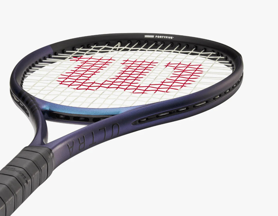wilson ultra 100 v4 2022 tennis raquet front view
