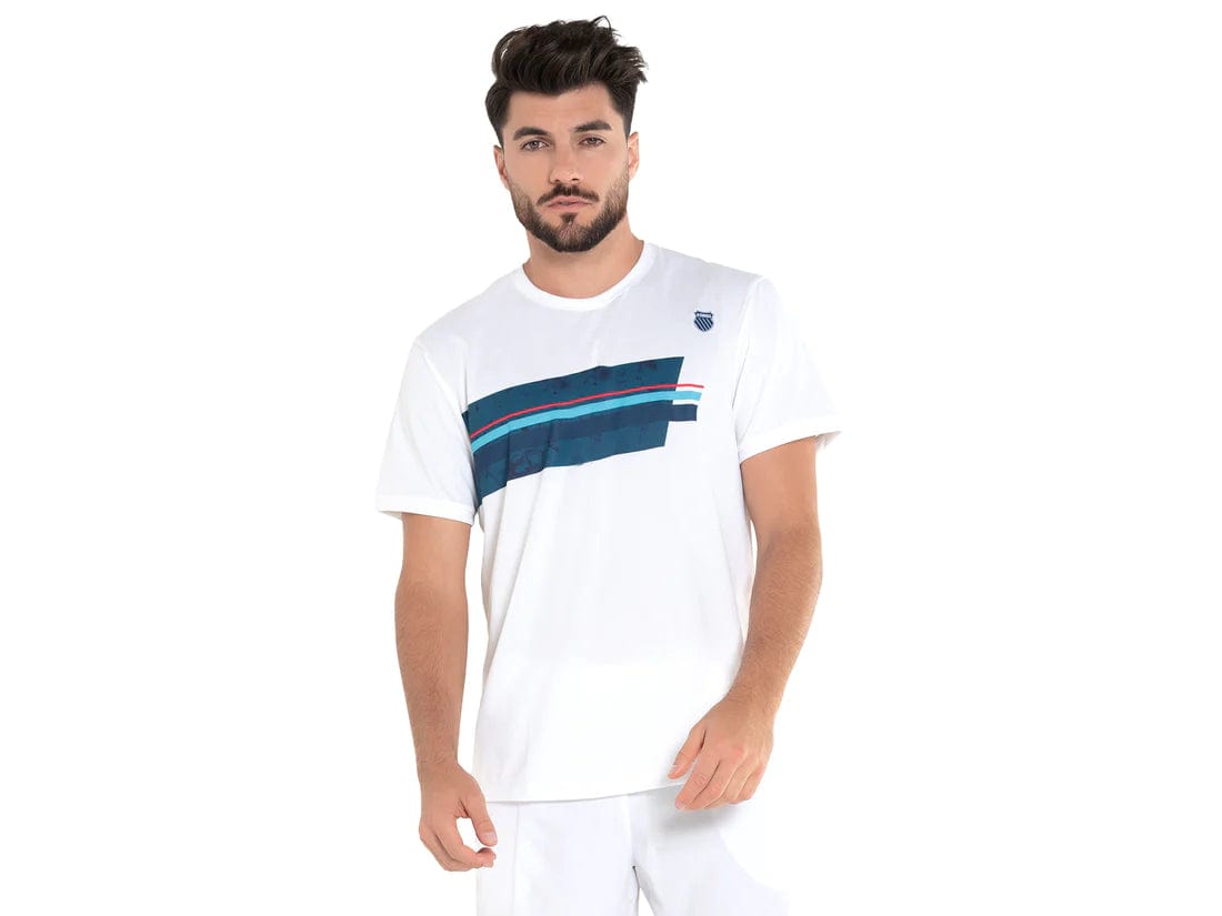 Men's K-Swiss Asymmetrical Short Sleeve Tennis Shirt