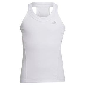 Girls Adidas Club Tank - White Junior Clothing 