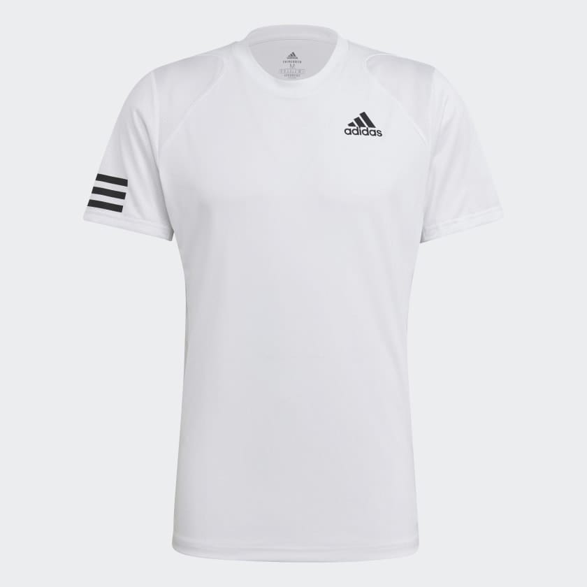 Adidas Club Tennis 3-Stripes Tee - White