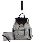 Court Couture Women's Hampton Houndstooth Tennis Bag