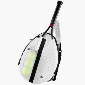 Oliver Thomas 24 +7 Wingwoman Tennis Pickle Sling - White Tennis Bags 