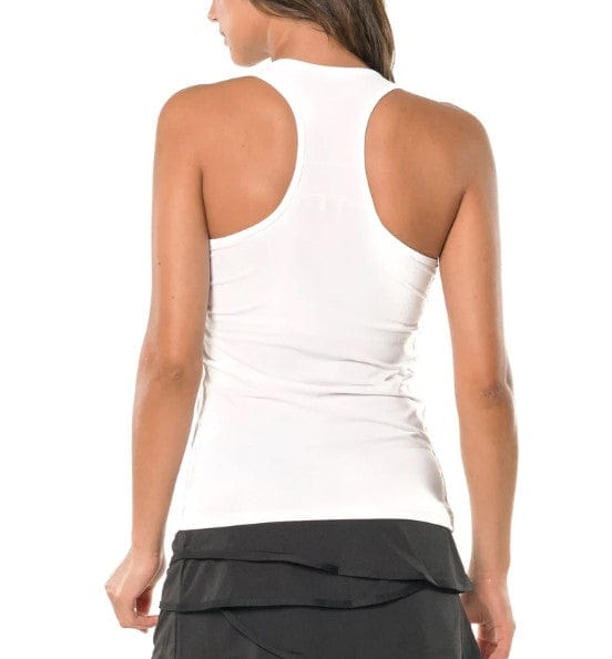 Lucky In Love V-Neck Tennis Tank with Bra - Back
