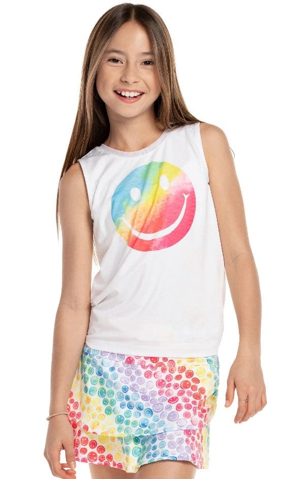Lucky In Love All Smiles Tie Back Tank